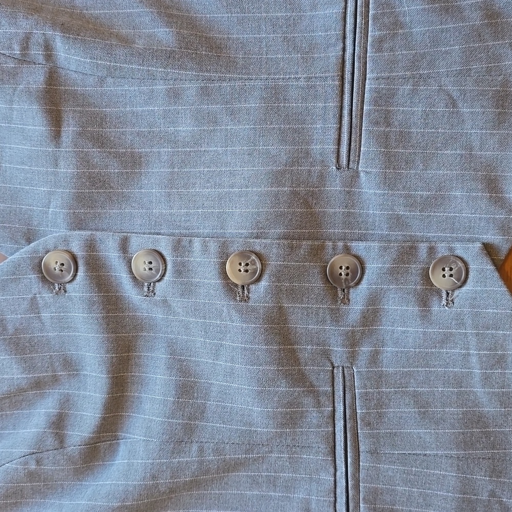 Heartloom, Light Gray Pinstripe Vest, EUC, Women's L - Picture 7 of 13